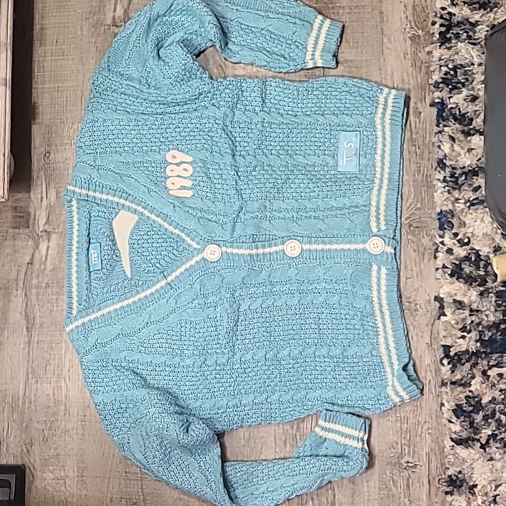 Taylor Swift Blue 1989 Cardigan Medium Large